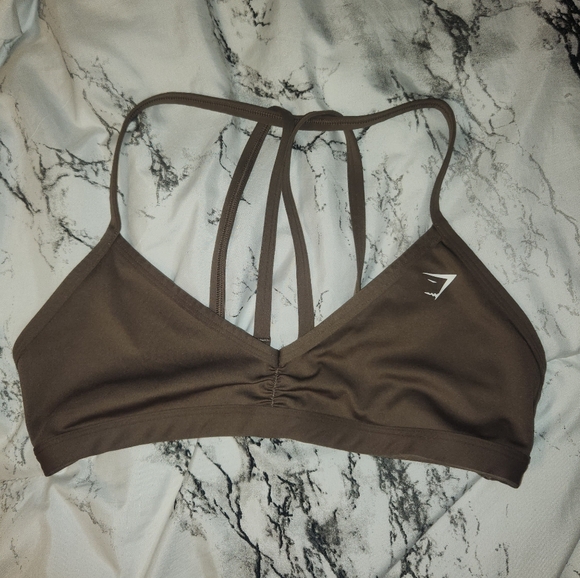 Gymshark Other - SOLD Gymshark- Minimal Sports Bra - Soul Brown - Medium